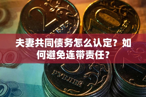 北京夫妻共同债务怎么认定？如何避免连带责任？