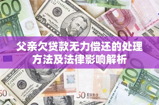 北京父亲欠贷款无力偿还的处理方法及法律影响解析